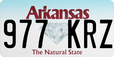 AR license plate 977KRZ