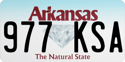 AR license plate 977KSA