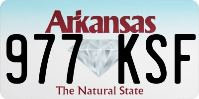 AR license plate 977KSF