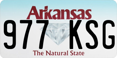 AR license plate 977KSG