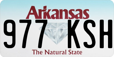 AR license plate 977KSH