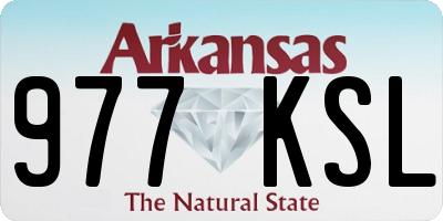 AR license plate 977KSL