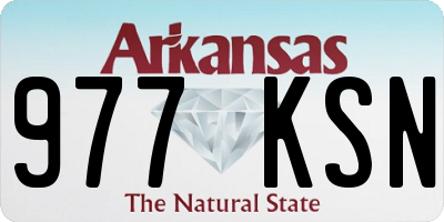 AR license plate 977KSN