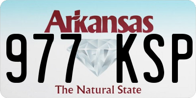 AR license plate 977KSP
