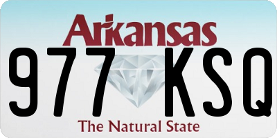 AR license plate 977KSQ