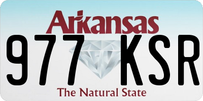 AR license plate 977KSR