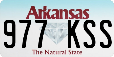 AR license plate 977KSS