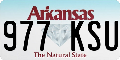 AR license plate 977KSU
