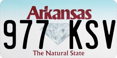 AR license plate 977KSV