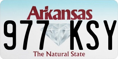 AR license plate 977KSY