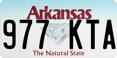 AR license plate 977KTA