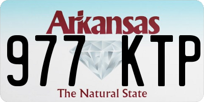 AR license plate 977KTP