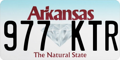 AR license plate 977KTR