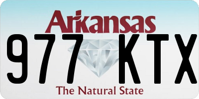 AR license plate 977KTX