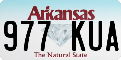 AR license plate 977KUA