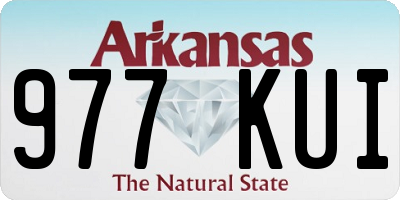 AR license plate 977KUI