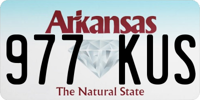 AR license plate 977KUS
