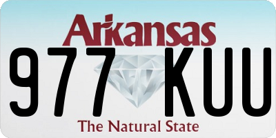 AR license plate 977KUU