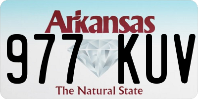 AR license plate 977KUV