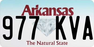 AR license plate 977KVA