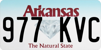 AR license plate 977KVC