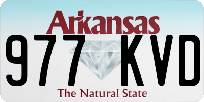 AR license plate 977KVD