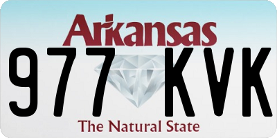 AR license plate 977KVK
