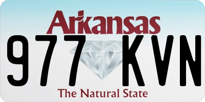 AR license plate 977KVN