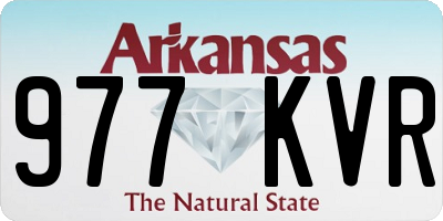 AR license plate 977KVR