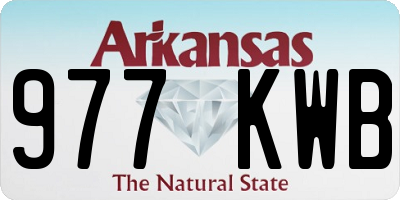 AR license plate 977KWB