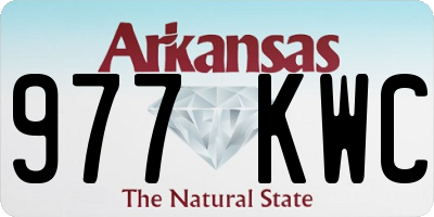 AR license plate 977KWC