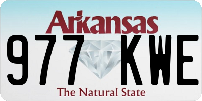 AR license plate 977KWE