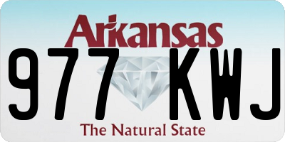 AR license plate 977KWJ