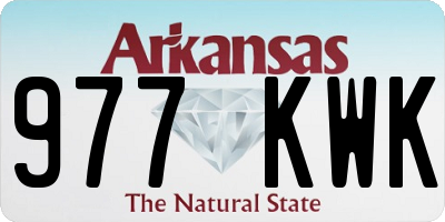 AR license plate 977KWK