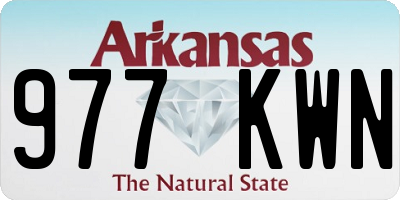 AR license plate 977KWN