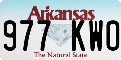 AR license plate 977KWO