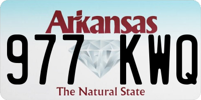 AR license plate 977KWQ