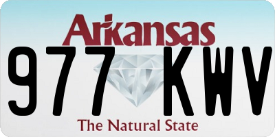 AR license plate 977KWV