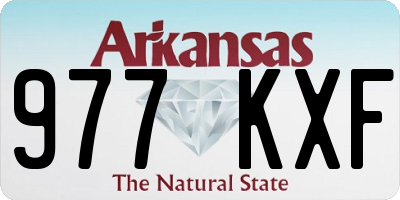 AR license plate 977KXF