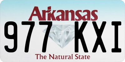 AR license plate 977KXI
