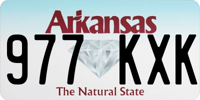 AR license plate 977KXK