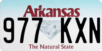 AR license plate 977KXN