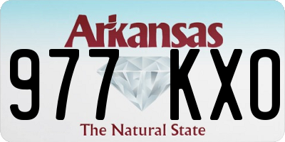 AR license plate 977KXO