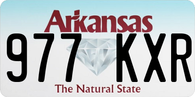 AR license plate 977KXR