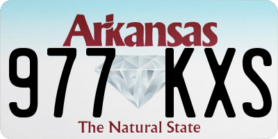 AR license plate 977KXS