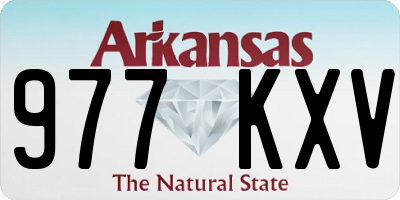 AR license plate 977KXV