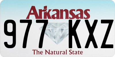 AR license plate 977KXZ