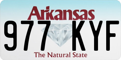 AR license plate 977KYF