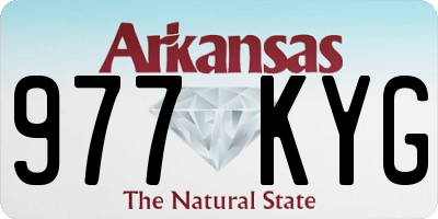 AR license plate 977KYG