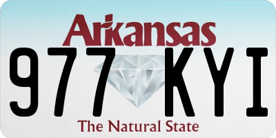AR license plate 977KYI